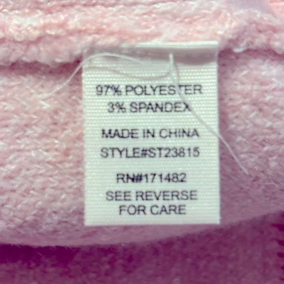 NWT Jessica Simpson Pink Swan Sweater - L - Picture 5 of 8